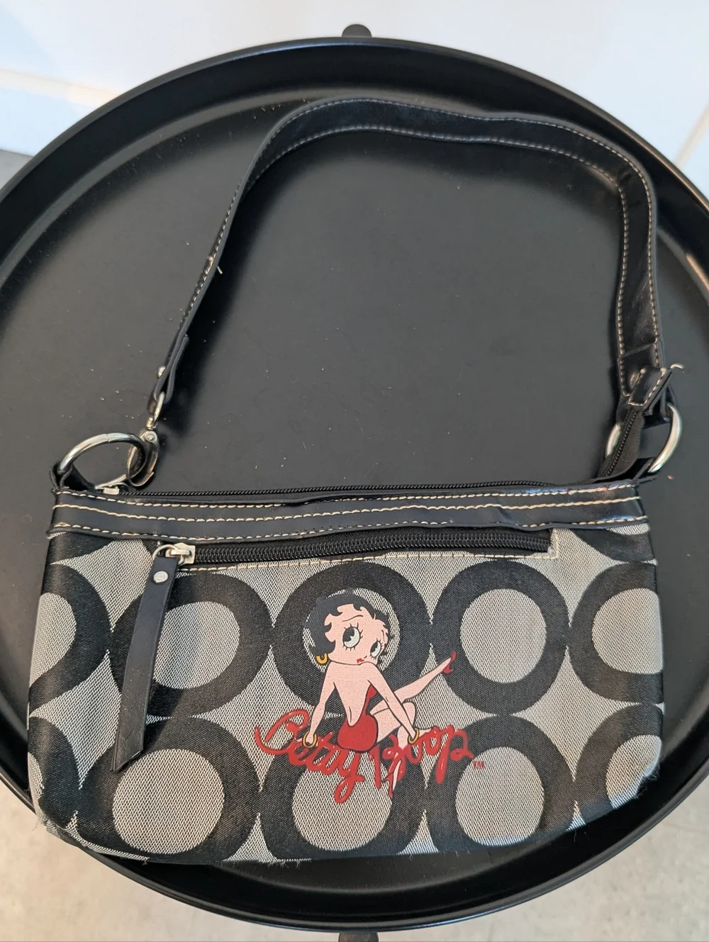 Betty Boop Vintage Y2K Shoulder Bag 2007 Graphic Mini Purse - Picture 2 of 8